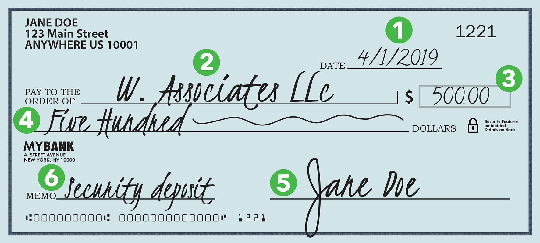 How to Fill Out a Personal Check